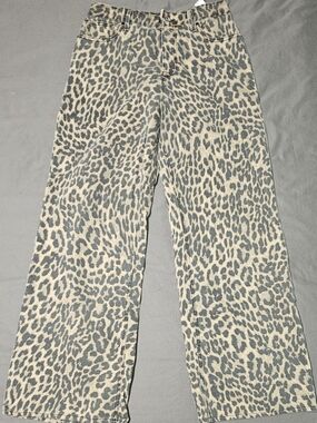 Good American Leopard Print Jeans 🐆 💛